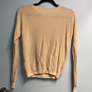 brandy Melville light yellow sweater